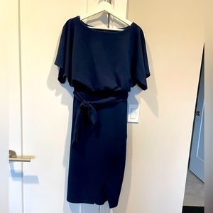 Quiz blue wrapped dress